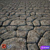 The path of stones 3D Model Vray