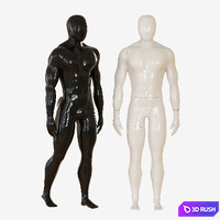 Faceless Mannequin 3D Model Vray