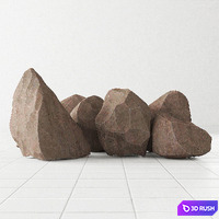 Rock stone colleection 3D Model Vray