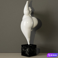 CHRISTIAN PESCHKE Figur Tänzerin 3D Model Vray, Corona