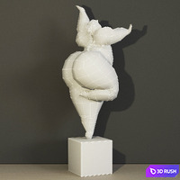 CHRISTIAN PESCHKE Figur Tänzerin 3D Model Vray, Corona