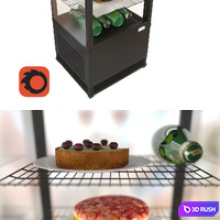 Table refrigerated showcase Stalgast 852171 with products 3D Model Corona