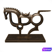 Statuette of Konya 3D Model Vray, Corona