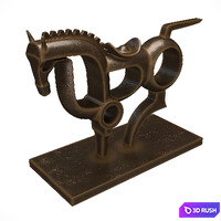 Statuette of Konya 3D Model Vray, Corona
