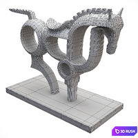 Statuette of Konya 3D Model Vray, Corona