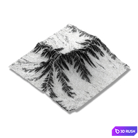 Landscapes of the mountains 3D Model Vray