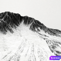 Landscapes of the mountains 3D Model Vray