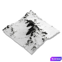 Mountains landscape / Mountain landscape 3D Model Vray