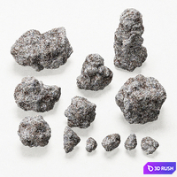 Stone collection / Collection of stones 3D Model Vray
