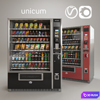 Unicum Foodbox Long 3D Model Vray, Corona
