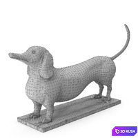 Eichholtz Dachshund 3D Model Vray