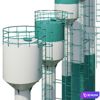 Water tower Rozhnovsky 3D Model Corona