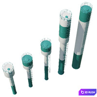 Water tower Rozhnovsky 3D Model Corona