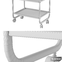Cosmetic trolley 3D Model Vray, Corona