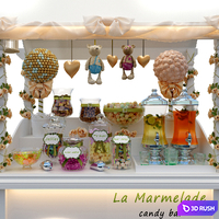 Candy bar 3D Model Corona
