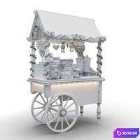 Candy bar 3D Model Corona