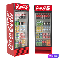 Coca-Cola fridge 3D Model Vray
