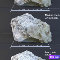 Stone 09 3D Model Vray