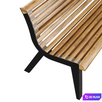 Park bench mmcite diva 3D Model Corona