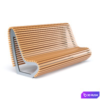 Bench Adanat "New Wave" 3D Model Corona