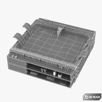 Blubleu thai art bath jacuzzi 3D Model Vray
