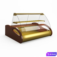 A set of desktop refrigerated confectionery showcases Carboma Pole Argo, Argo Lux 1.0, 1.5 3D Model Vray, Corona