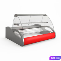 A set of desktop refrigerated confectionery showcases Carboma Pole Argo, Argo Lux 1.0, 1.5 3D Model Vray, Corona