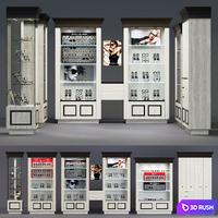 Storefronts for the store of optics and not only 3D Model Corona