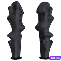 1970s Belgian Abstract Sculpture 3D Model Vray