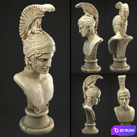 Bust Ares 3D Model Vray