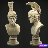 Bust Ares 3D Model Vray