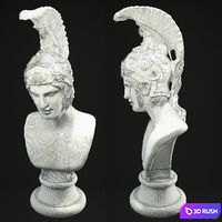 Bust Ares 3D Model Vray