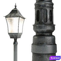 Bench. Lamp 3D Model Corona