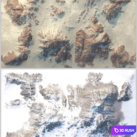 Hill (6 Textures) 3D Model Vray
