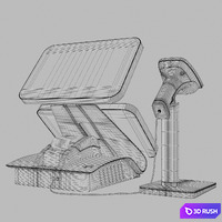 Cashier 3D Model Corona
