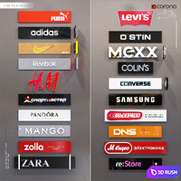 Light_signs_part_1 3D Model Vray, Corona