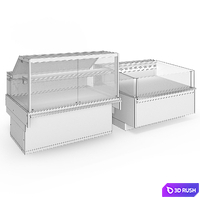 Refrigerated showcase London 3 090 and Belgrado 2 080 Arneg 3D Model Vray, Corona