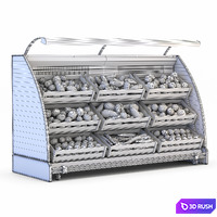 Showcase wall Louisiana VF 95/150 3D Model Vray