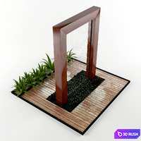 Waterfall 3D Model Vray