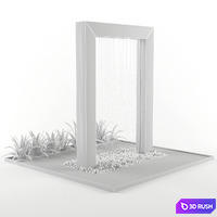 Waterfall 3D Model Vray