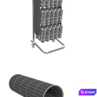 Pringles stand 3D Model Vray