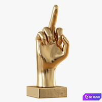 Figurine fuck gold 3D Model Vray
