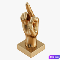Figurine fuck gold 3D Model Vray