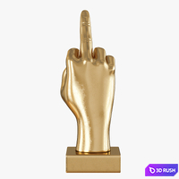 Figurine fuck gold 3D Model Vray