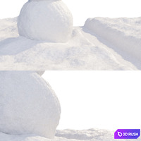 Snow material 3D Model Corona