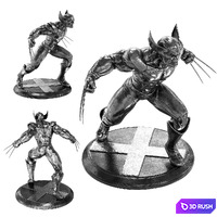 Wolverine_2_versions (metal / plastic) 3D Model