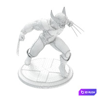 Wolverine_2_versions (metal / plastic) 3D Model Corona