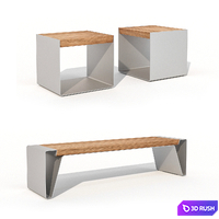 Bench street Adanat "Vladivostok" 3D Model Corona