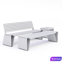 Bench street Adanat "Vladivostok" 3D Model Corona