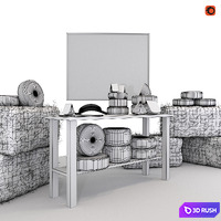 Cheese showcase 3D Model Corona